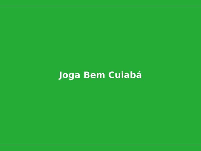 Imagem do projeto Joga Bem Cuiabá