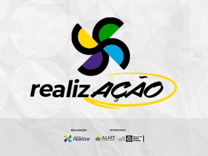 Imagem com a logo do projeto 4º Realização Cuiabá e parceiros institucionais